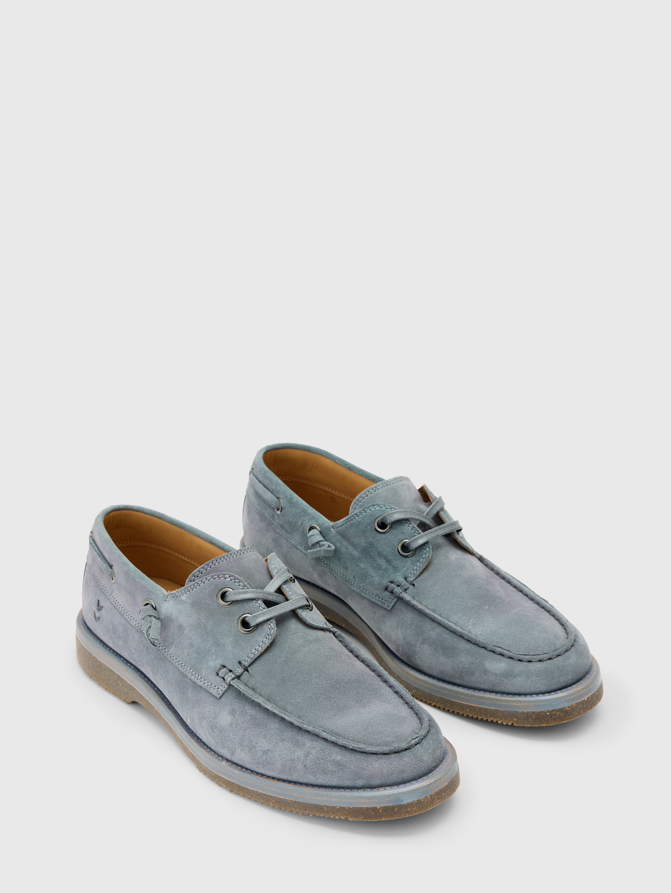 Vintage VAEL Deckard Mid Canvas Shoe Mens Size 9 Silver Vibram Boat Yacht Mens - Landing Boat Shoe - Weathered Wood – SeaVees main image 2