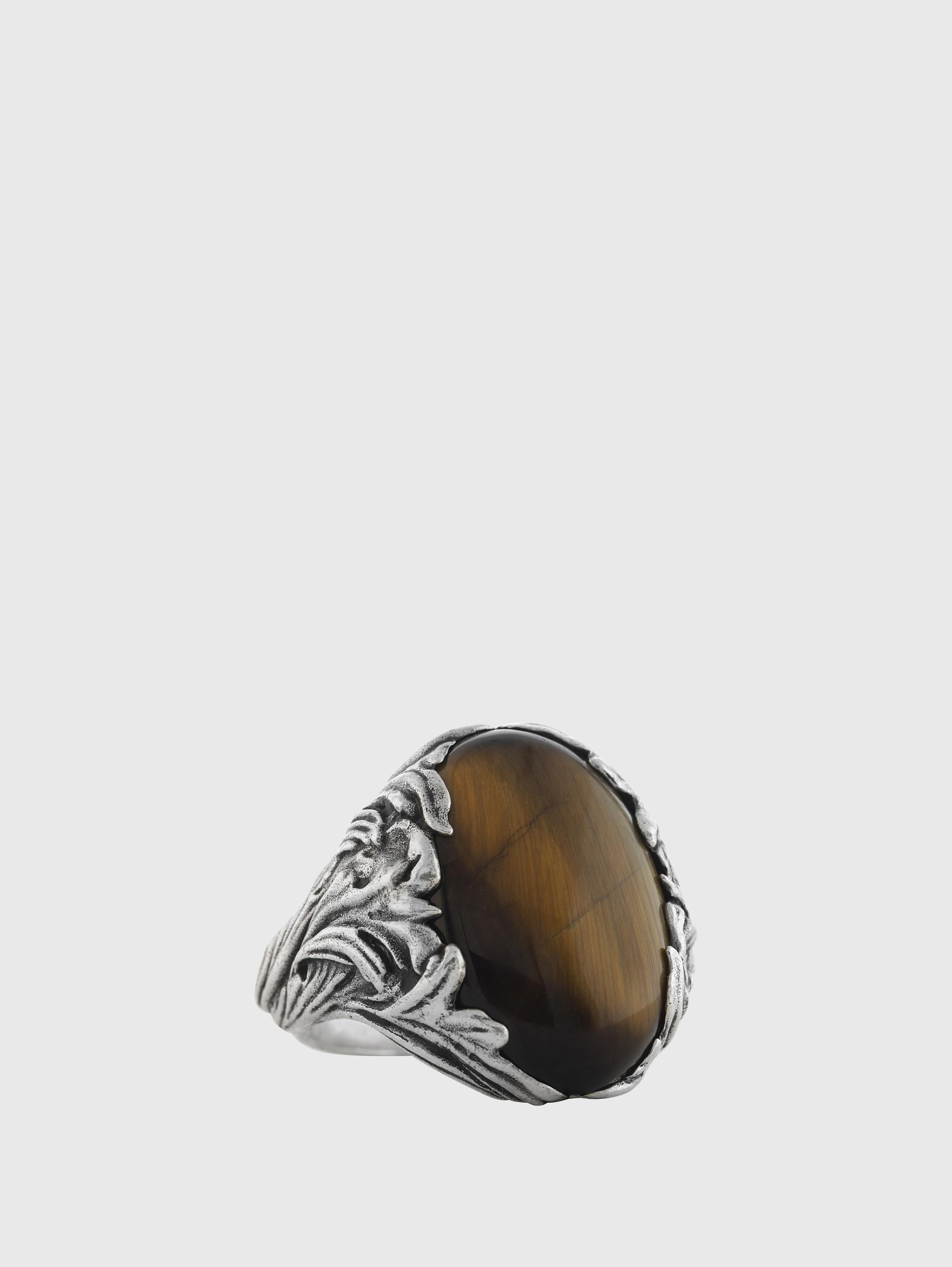 cthy リング ９号　RED TIGER’S EYE Red Tiger's Eye Large Sterling Silver Ring, size 10.25