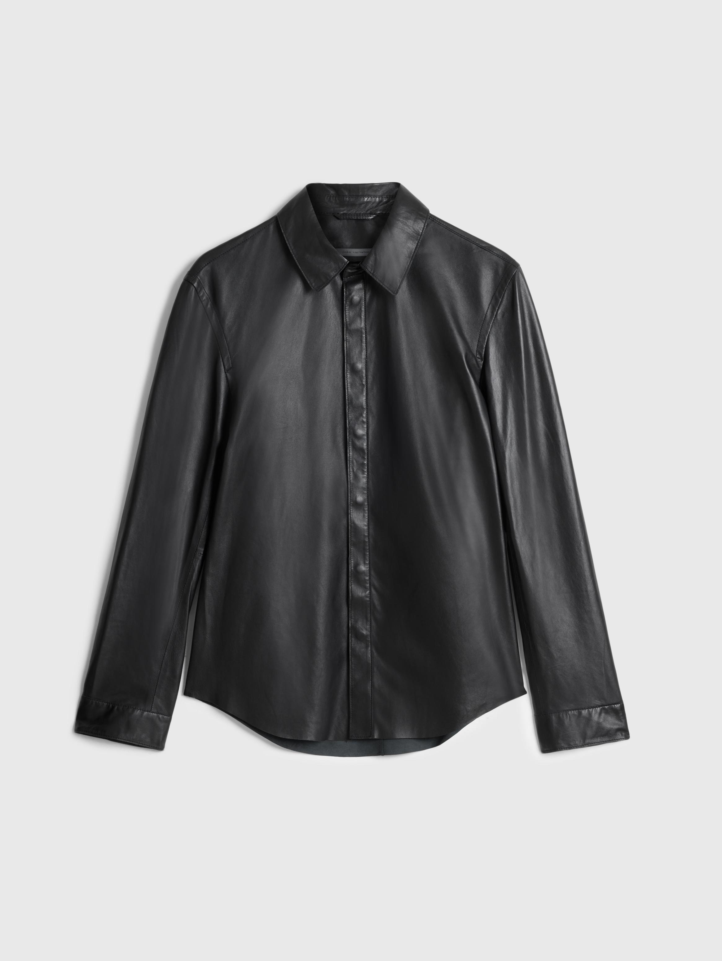 John Varvatos 羊革ジャケット BRANDO BAND COLLAR JACKET | John Varvatos