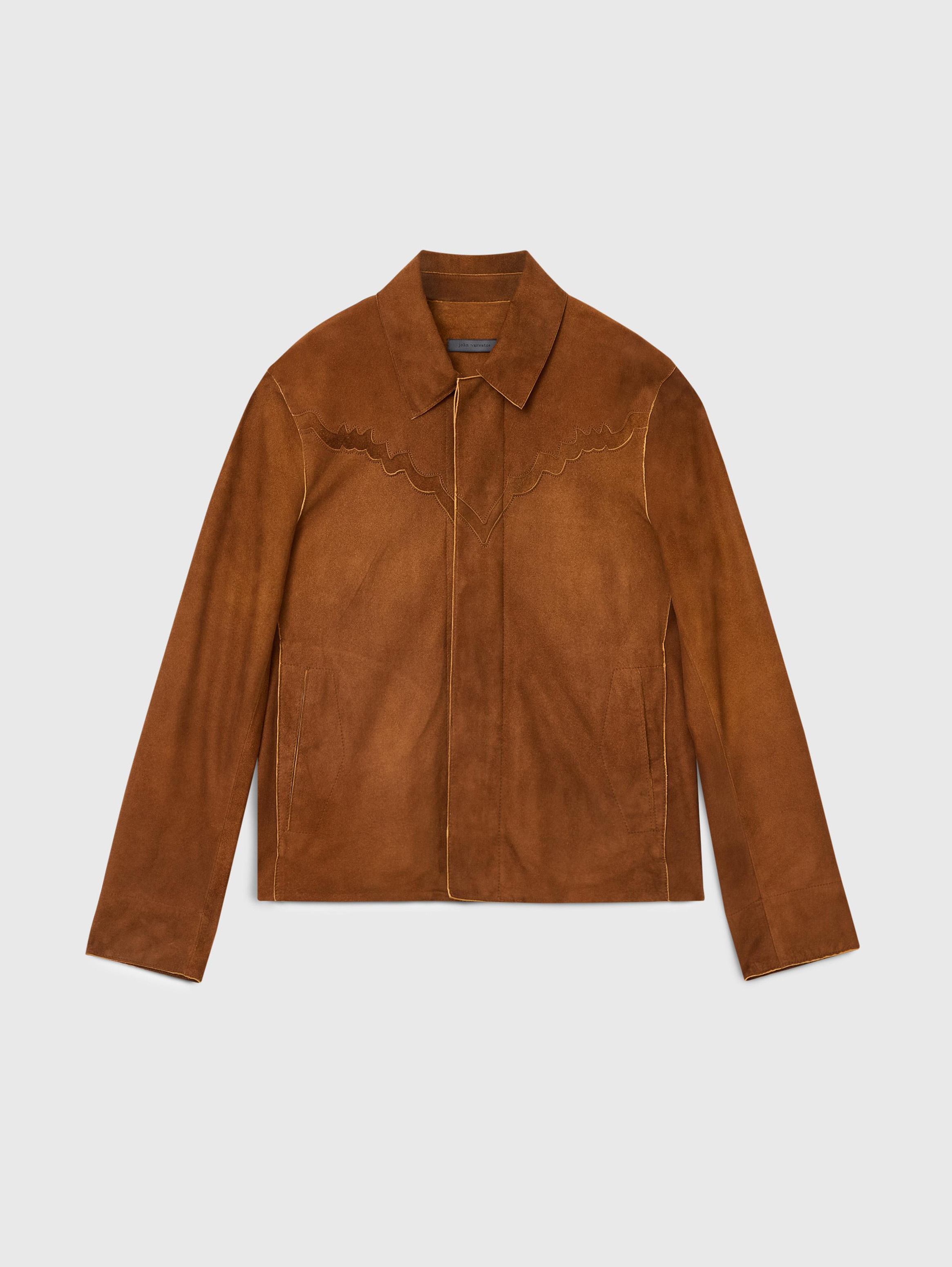 John Varvatos 羊革ジャケット BRANDO BAND COLLAR JACKET | John Varvatos