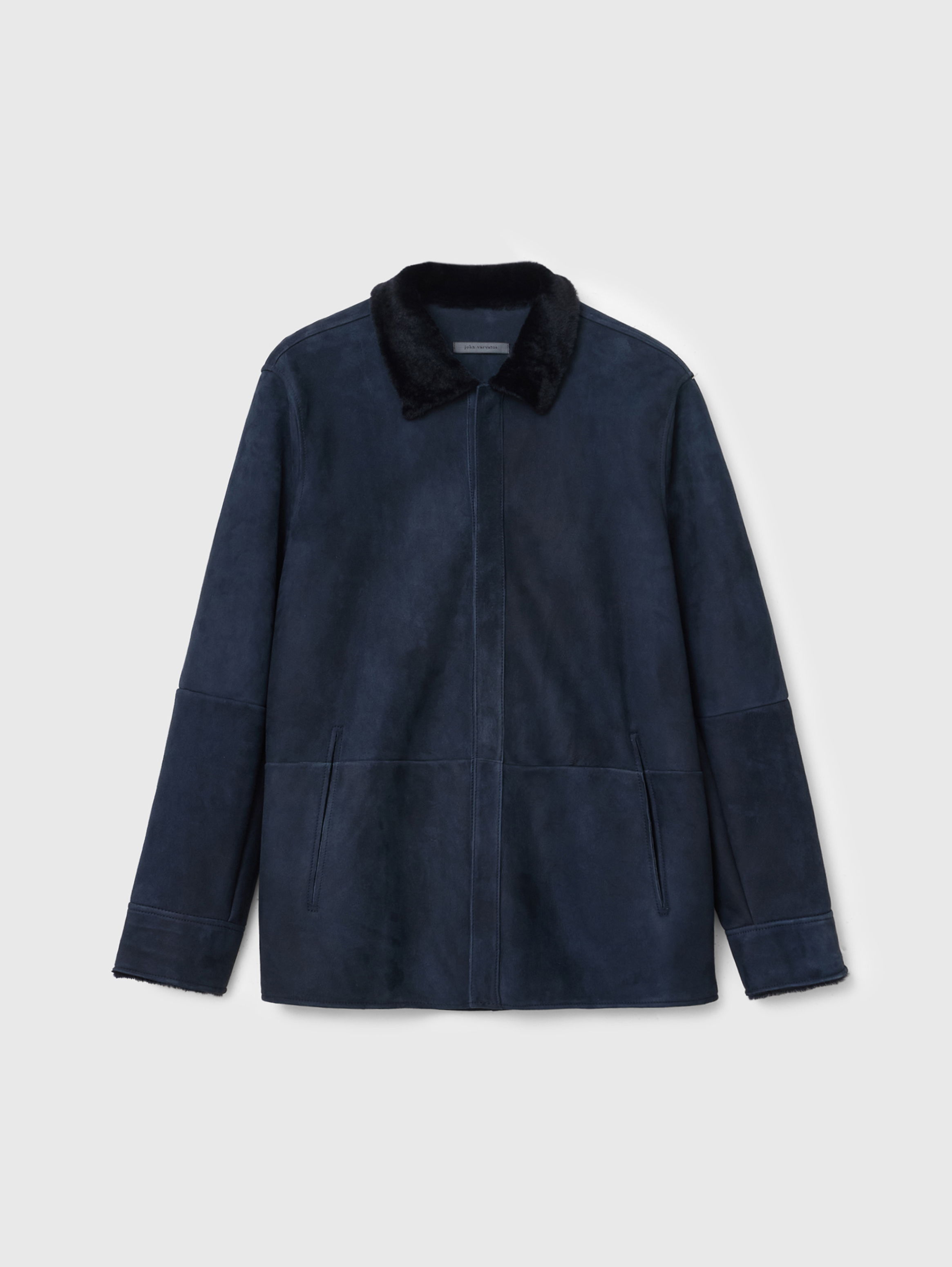 ジャケット・アウター johnlawrencesullivan navy ESSEX SHEARLING JACKET | John Varvatos