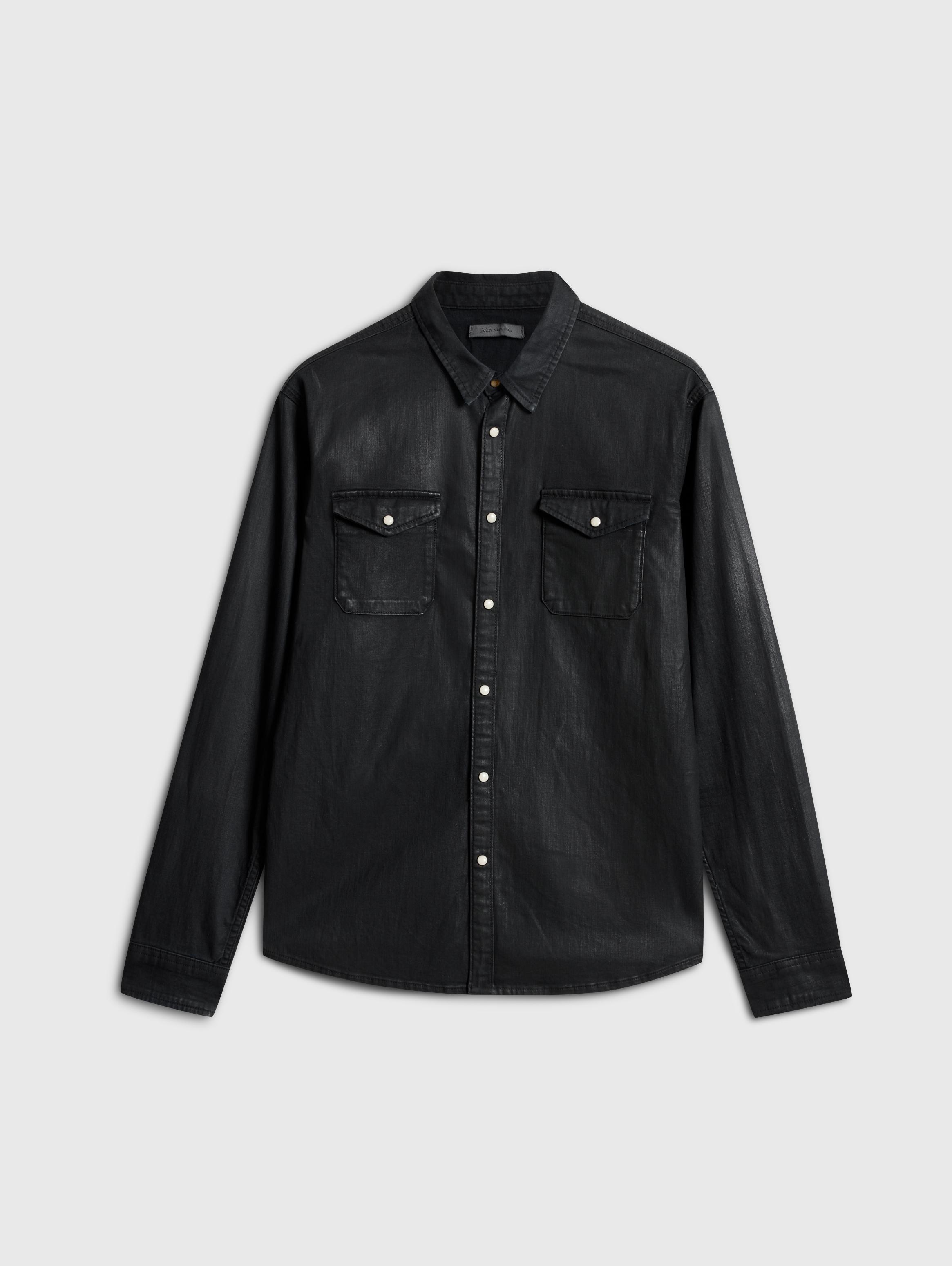 Jhon varvats シャツ L  USED JOHN LENNON BANK STREET ILLUSTRATION SHIRT | John Varvatos