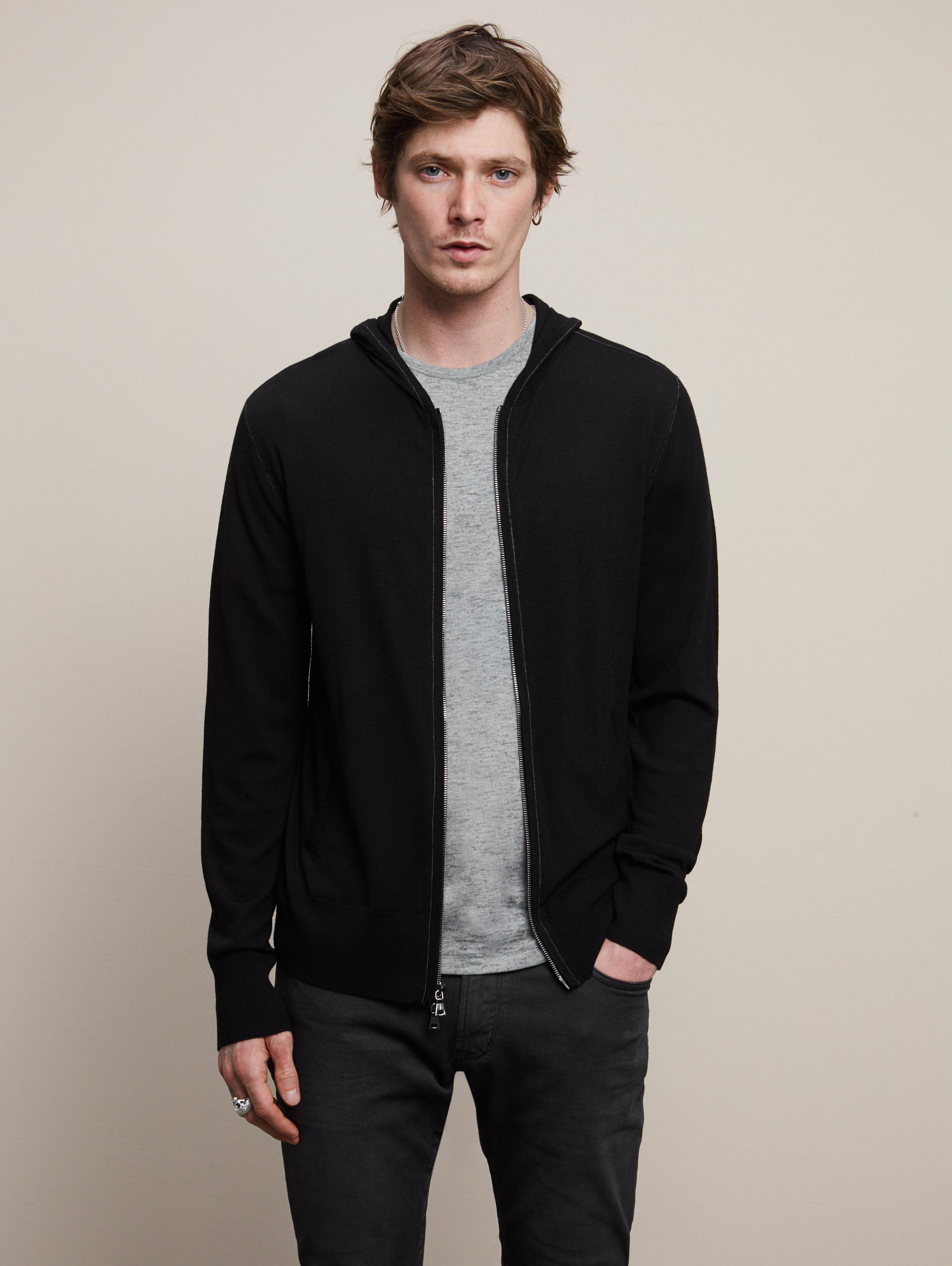 MERINO ZIP HOODIE | John Varvatos