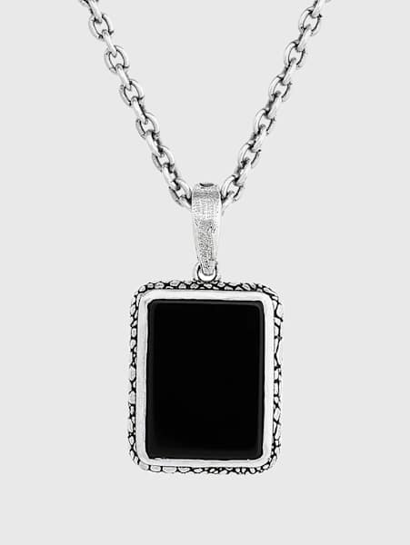 SNAKESKIN PENDANT NECKLACE