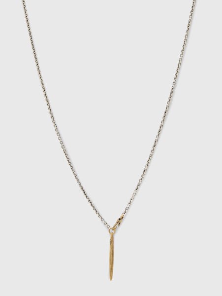 THORN BRASS PENDANT NECKLACE