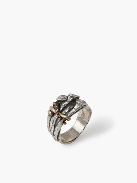 STERLING SILVER NAILS RING