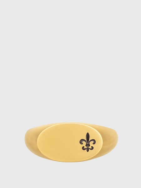 18K GOLD SIGNET RING