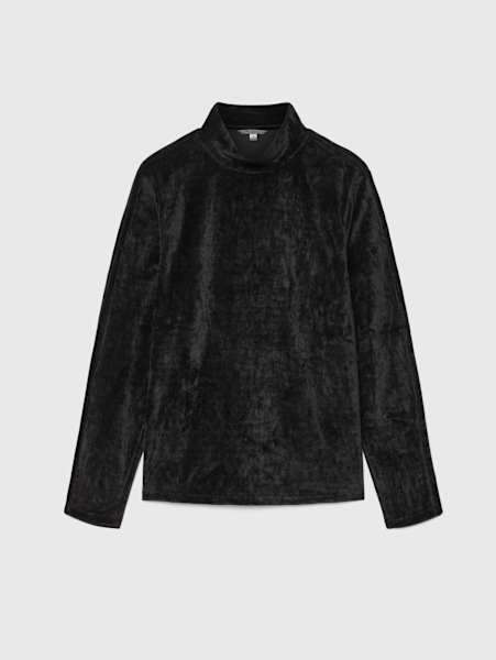 VIANA MOCKNECK VELVET SHIRT