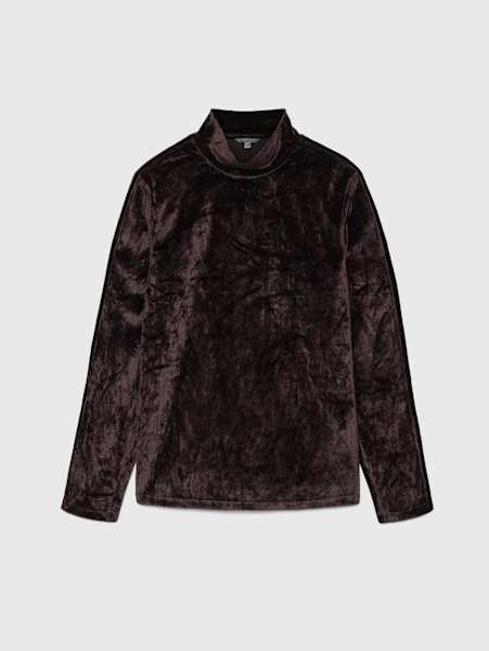 VIANA MOCKNECK VELVET SHIRT