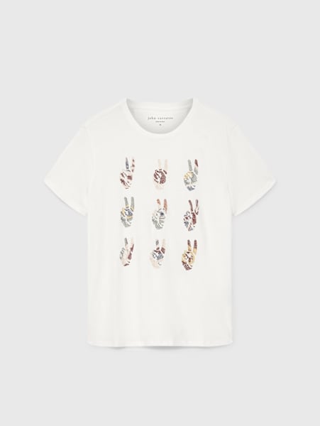 MULTI PEACE HAND TEE