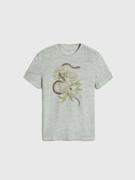 SNAKE FLORAL TEE