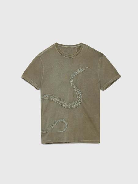 EMBROIDERY SNAKE TEE