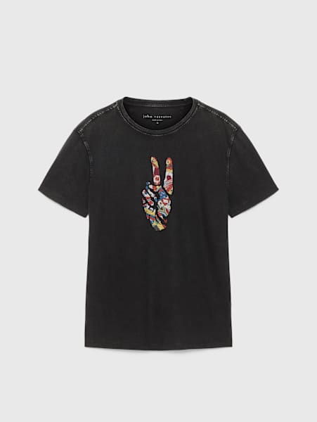 WORLD FLAGS PEACE TEE