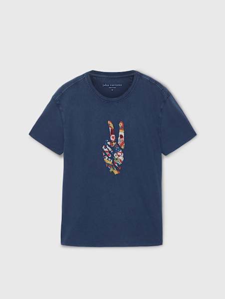 WORLD FLAGS PEACE TEE