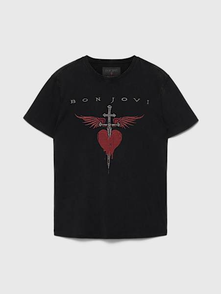 BON JOVI HEART AND DAGGER TEE