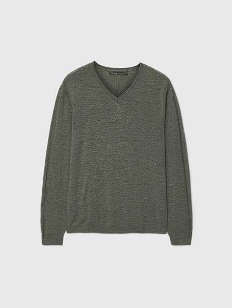 VICHY V-NECK SWEATER
