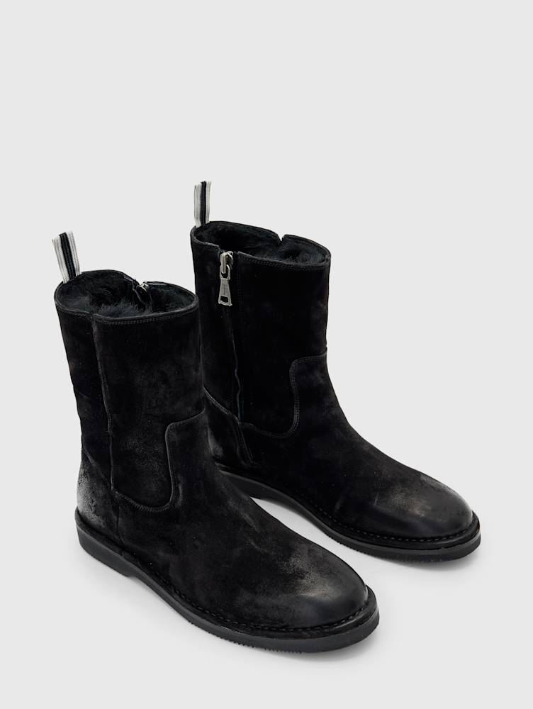 VARICK SHEARLING ZIP BOOT