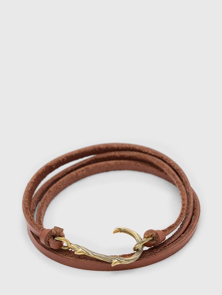 THORN BRASS WRAPAROUND BRACELET