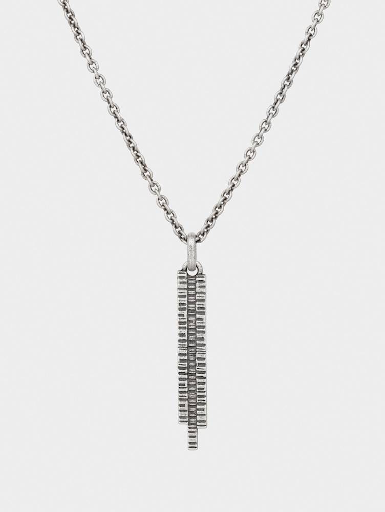 NOTCHED PENDANT NECKLACE