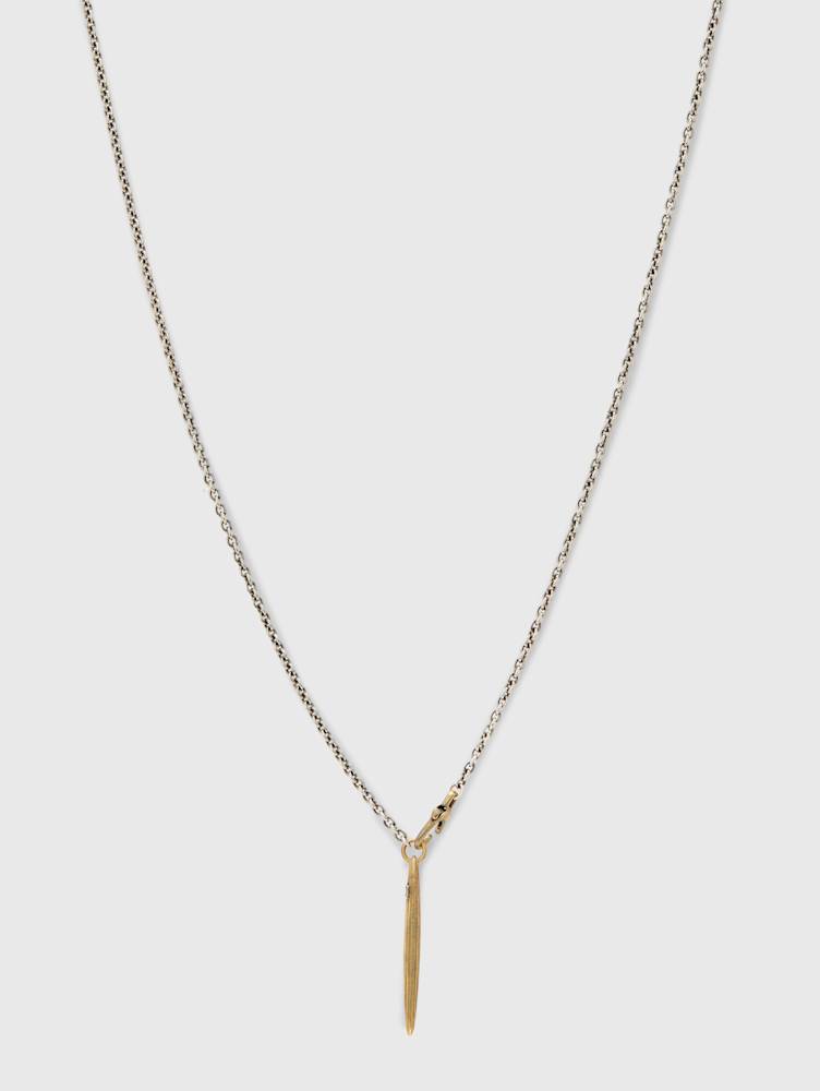 THORN BRASS PENDANT NECKLACE