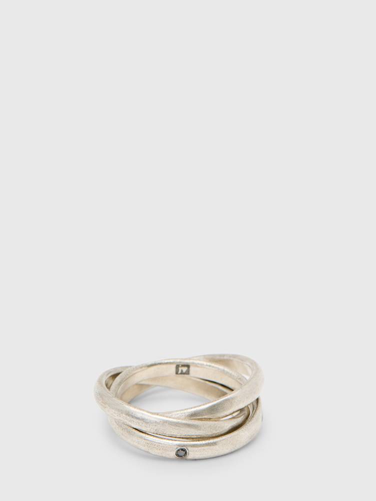 STARDUST TRI-ROLLING RING