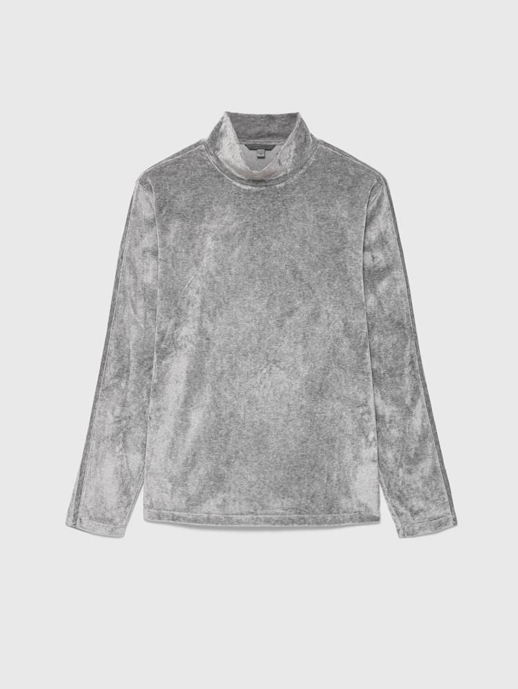 VIANA MOCKNECK VELVET SHIRT