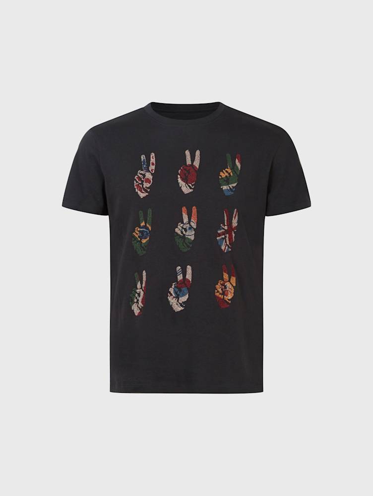 MULTI PEACE HAND TEE
