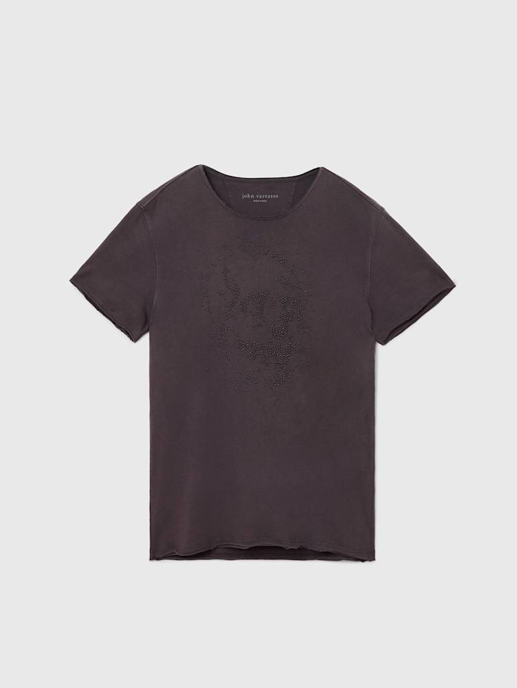 BEADED SKULL TEE