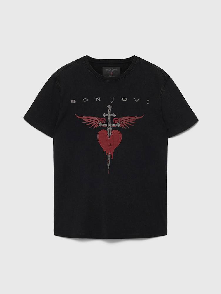 BON JOVI HEART AND DAGGER TEE