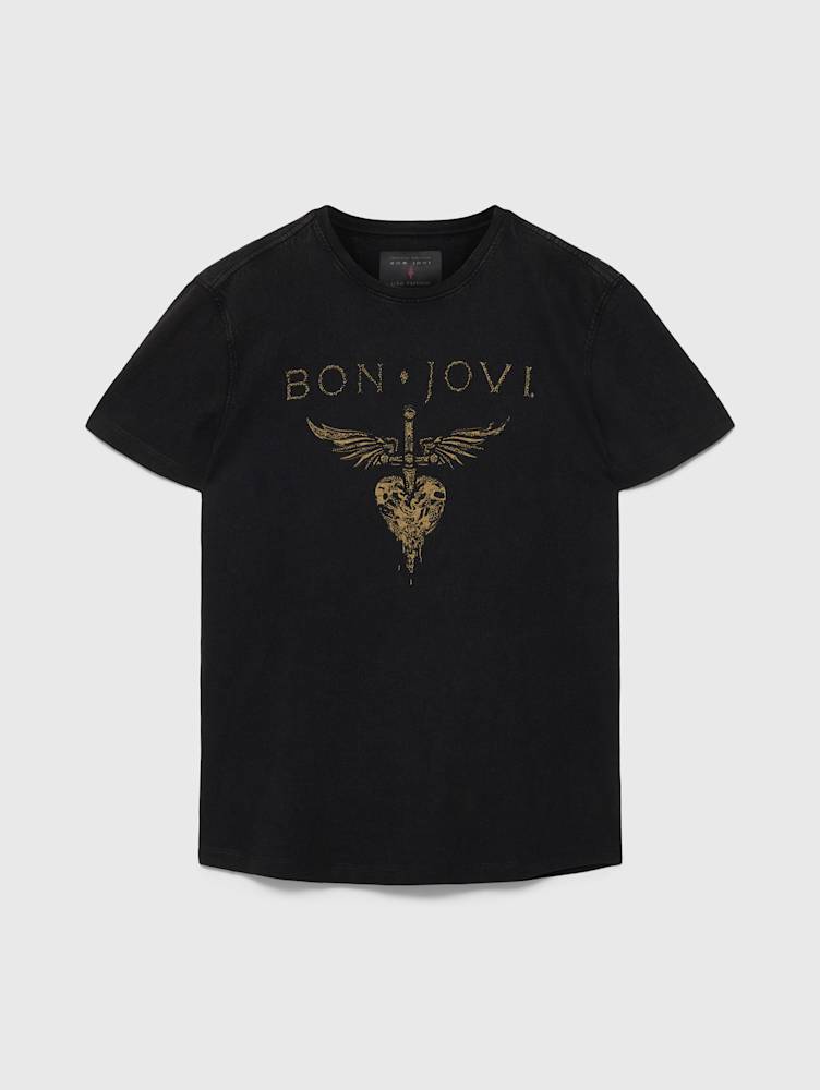 BON JOVI HEART AND DAGGER TEE