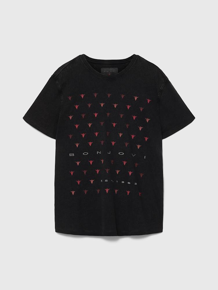 BON JOVI HEART AND DAGGER REPEAT TEE