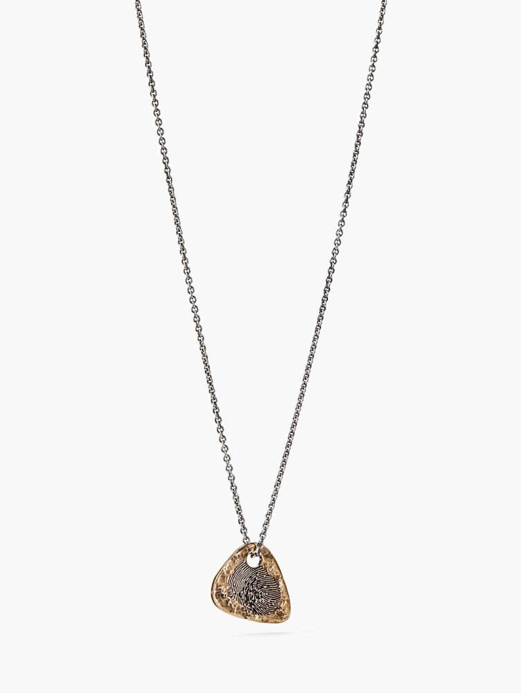 BRASS GUITAR PICK NECKLACE
