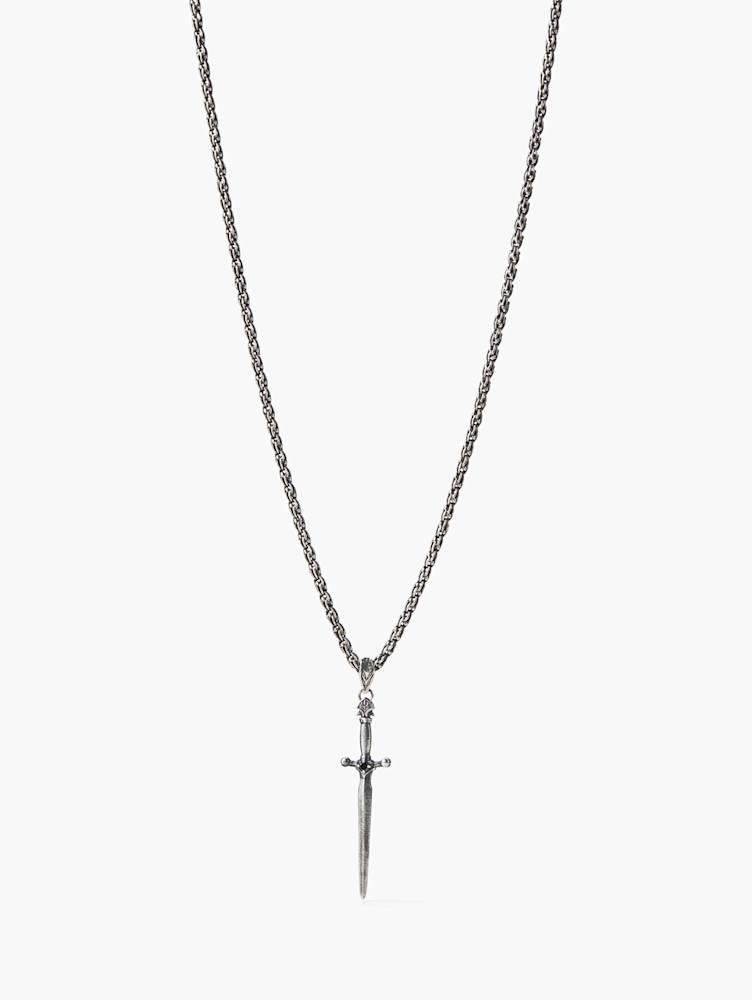 SILVER DAGGER NECKLACE