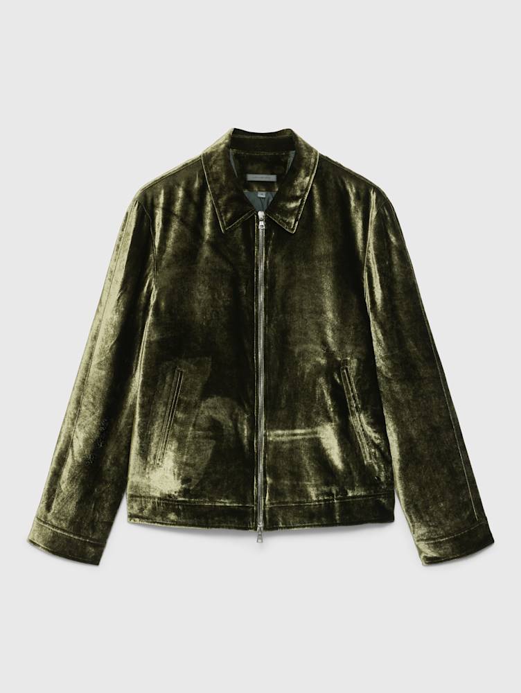 ALDEN VELVET BOMBER JACKET