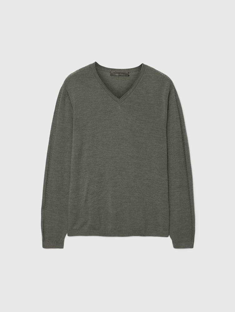 VICHY V-NECK SWEATER