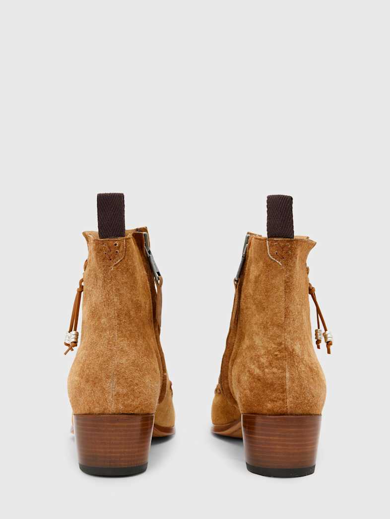 TOM PETTY WHIPSTITCH SUEDE ZIP BOOT | John Varvatos