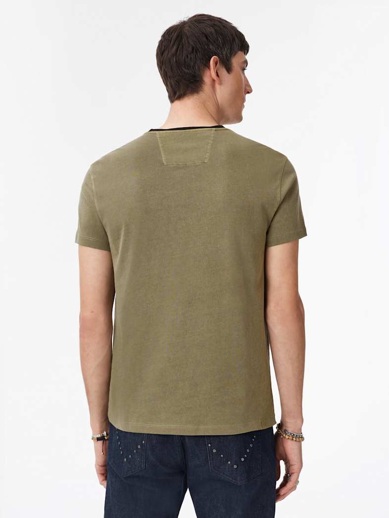 John Varvatos Men's Floral Skull Crew T-Shirt | Neiman Marcus