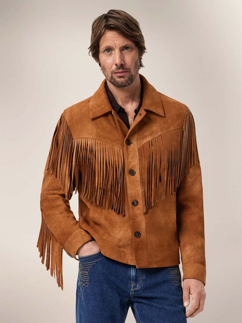 TOM PETTY SUEDE FRINGE JACKET | John Varvatos