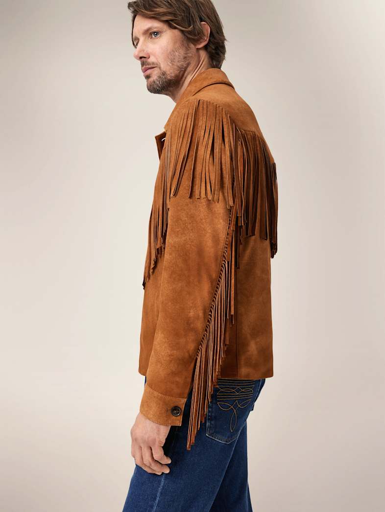TOM PETTY SUEDE FRINGE JACKET | John Varvatos