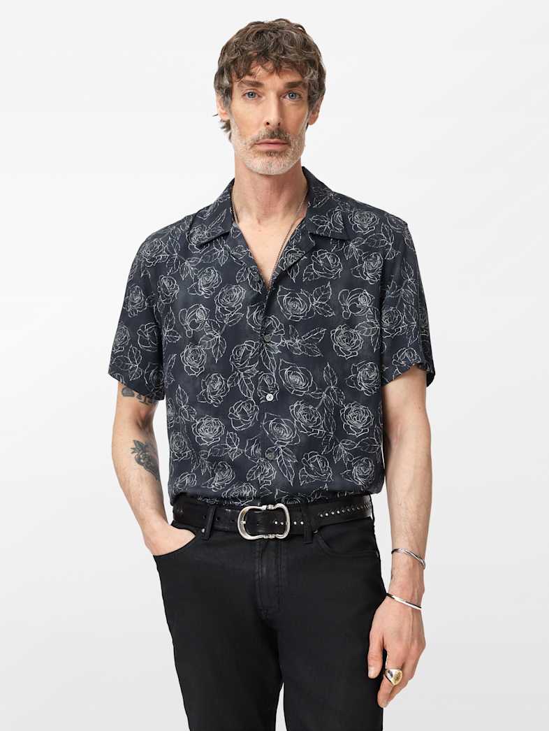 DAN CAMP COLLAR SHIRT | John Varvatos