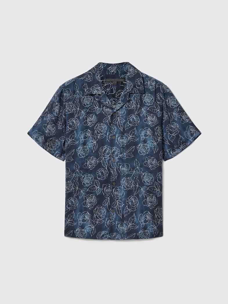 DAN CAMP COLLAR SHIRT | John Varvatos