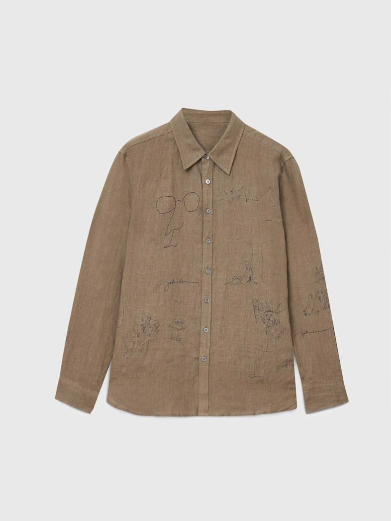 JOHN LENNON BANK STREET ILLUSTRATION SHIRT